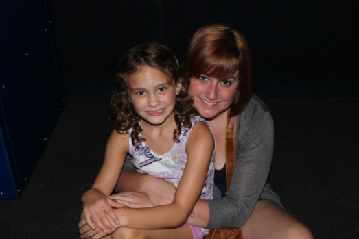 My niece, Maura and I at the aquarium.